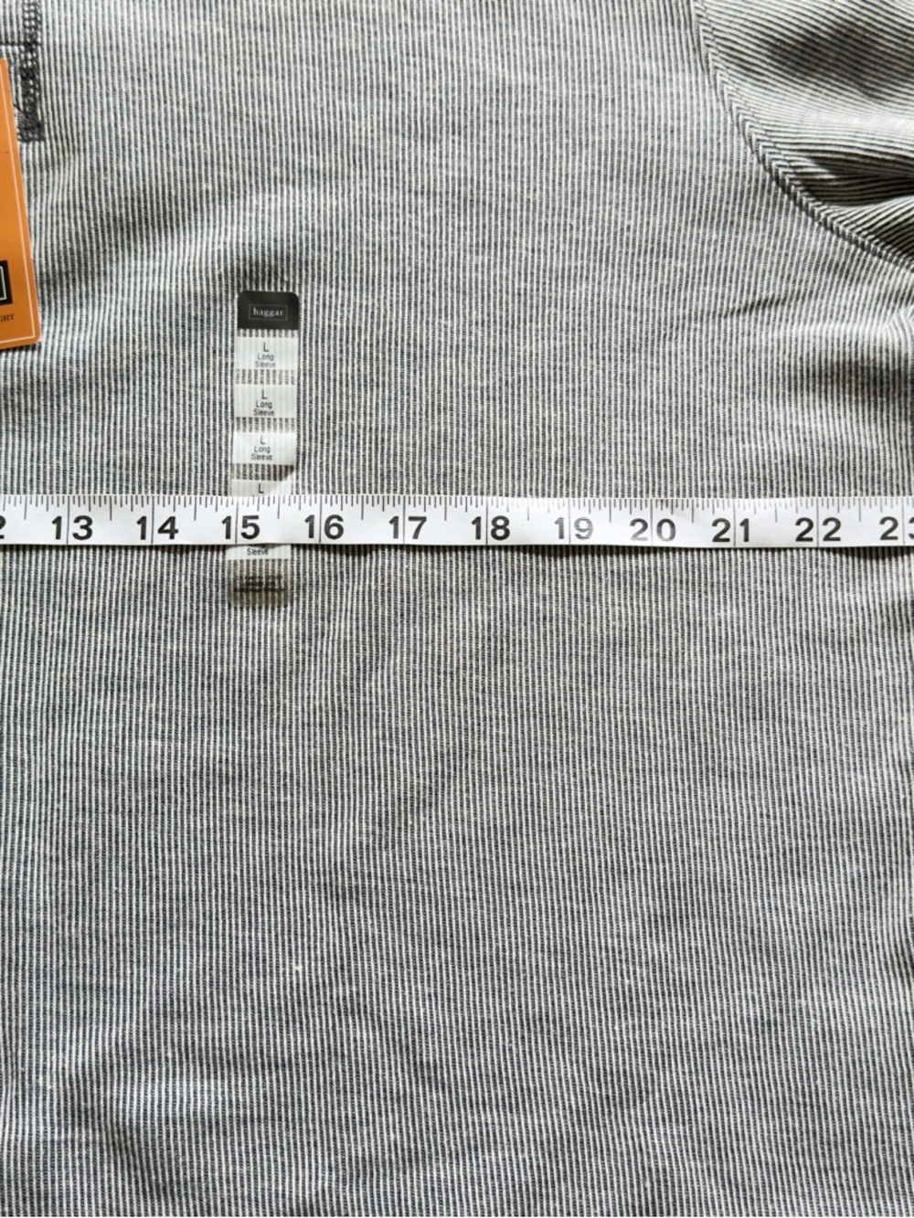 Haggar Heather Grey Long Sleeve Henley - Picture 5 of 9